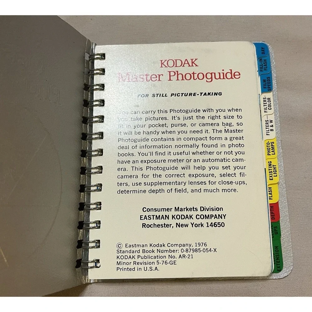 Kodak Master Photoguide For Still Picture Taking (1976 Booklet)